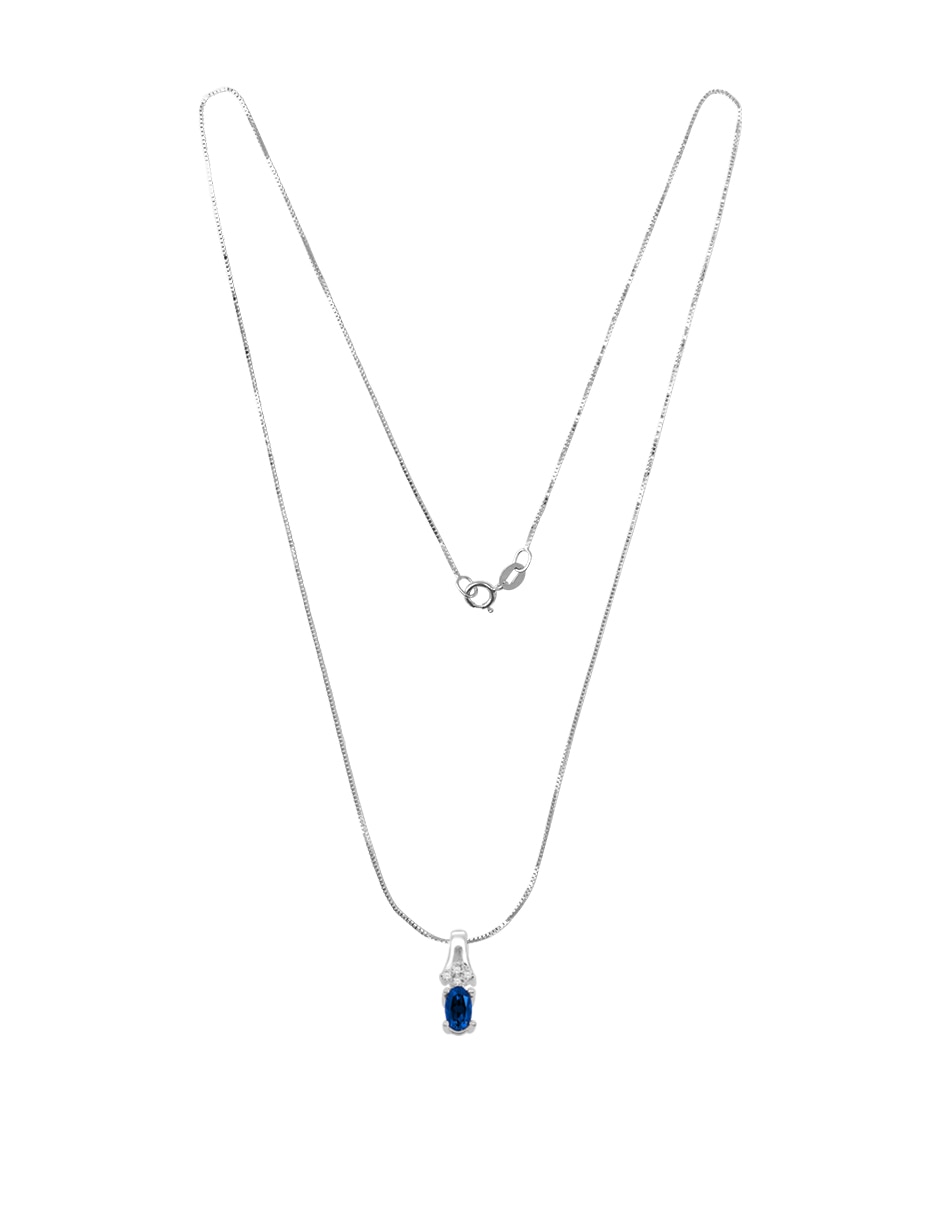 Gargantilla scarlet de oro blanco 14 k 2