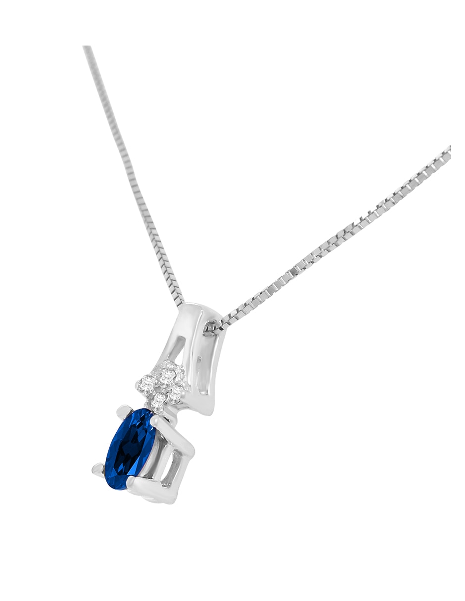 Gargantilla scarlet de oro blanco 14 k 3