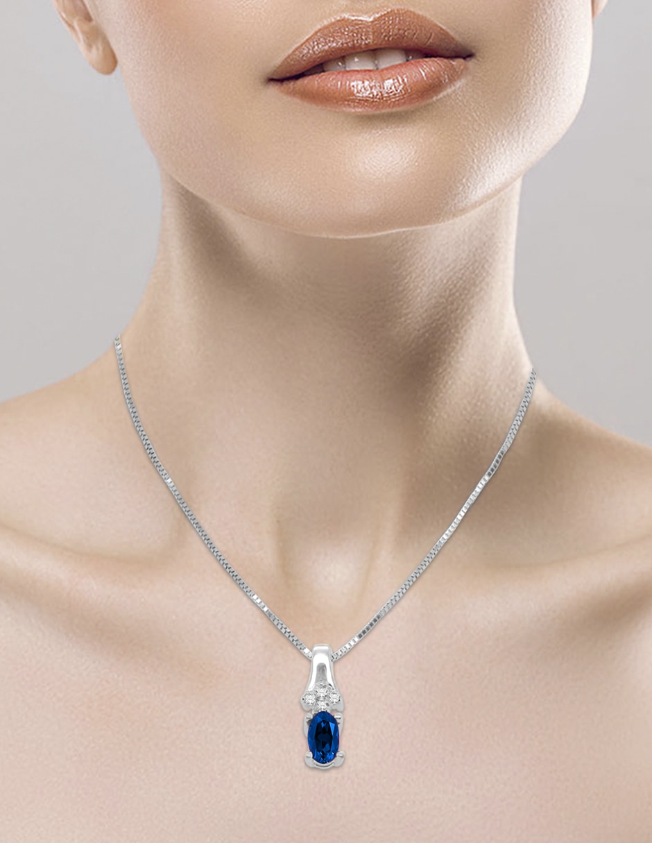 Gargantilla scarlet de oro blanco 14 k 4