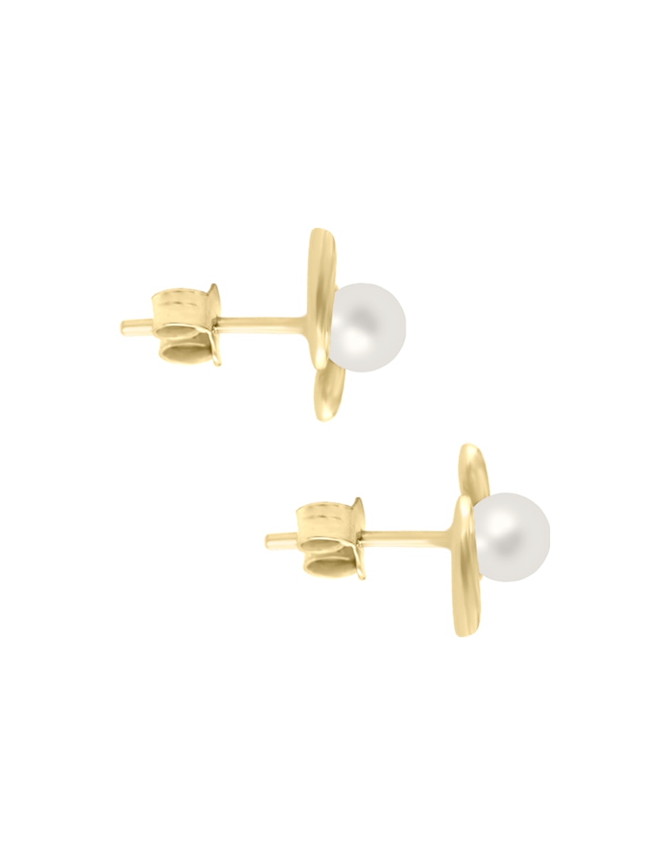 Corto de (si aplica) No aplica EQUILIBRIO de Oro amarillo 14 K con acabado Brillante Perla 3