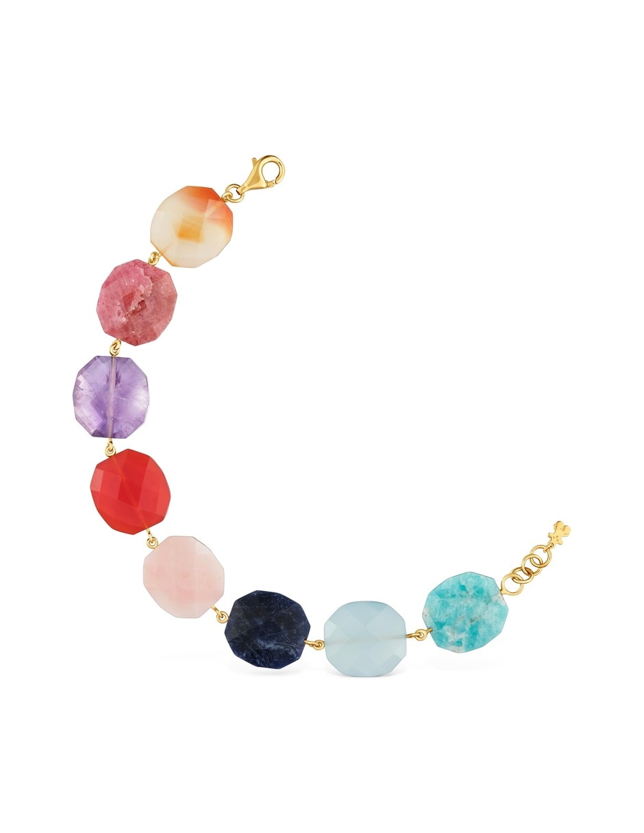 Pulsera de plata 18 k bold motif