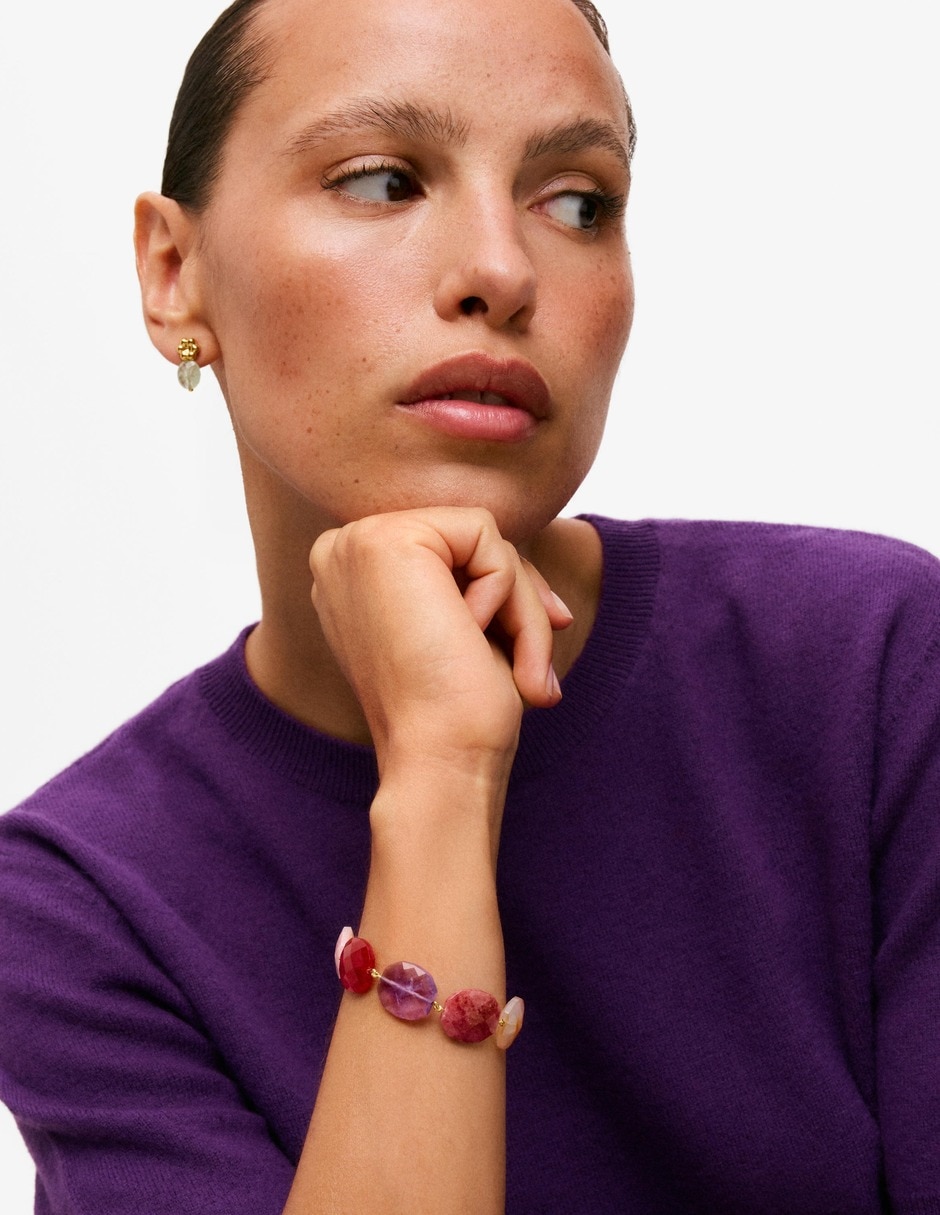 Pulsera de plata 18 k bold motif