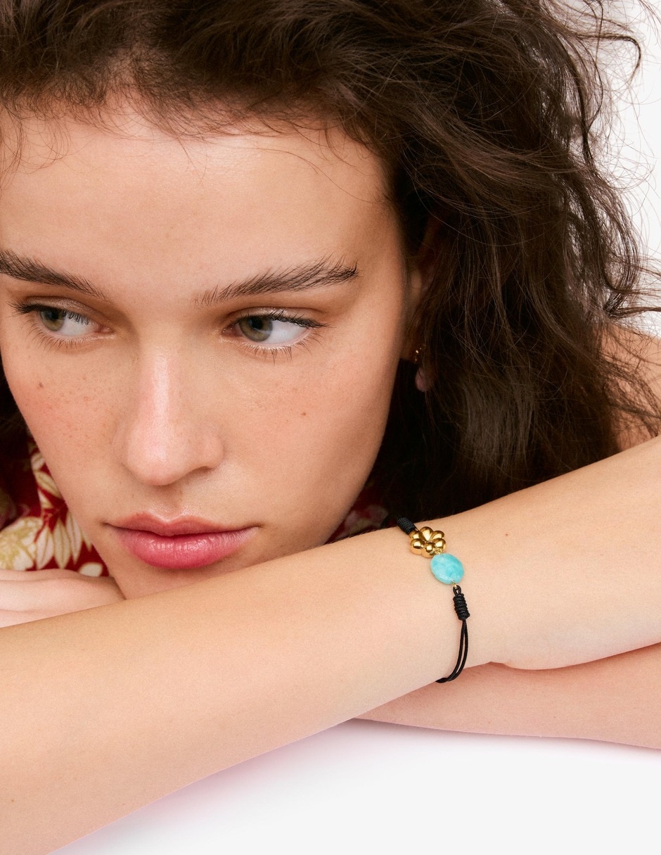 Pulsera de plata 18 k bold motif