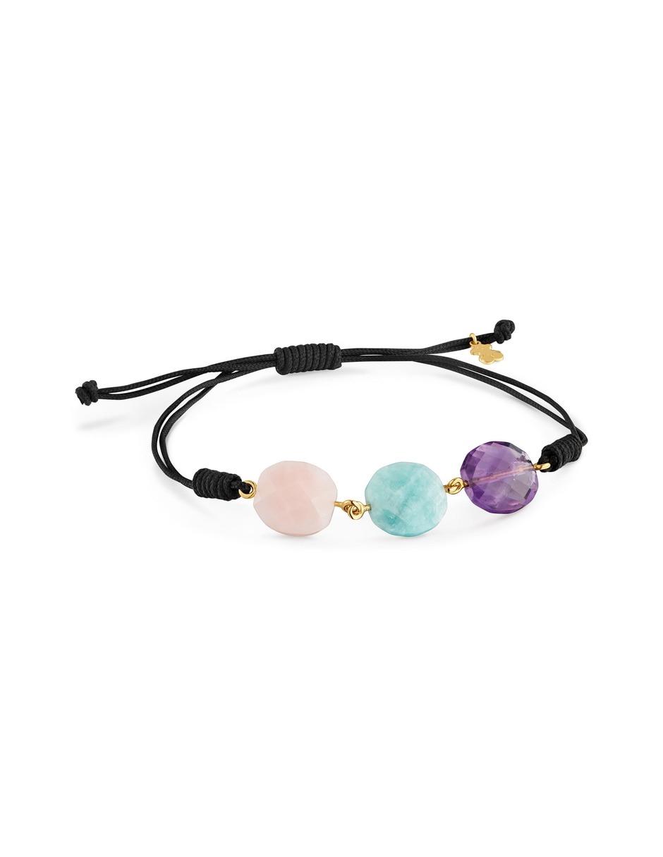 Pulsera de plata con amatista 18 k bold motif Pulsera de plata con amatista 18 k bold motif