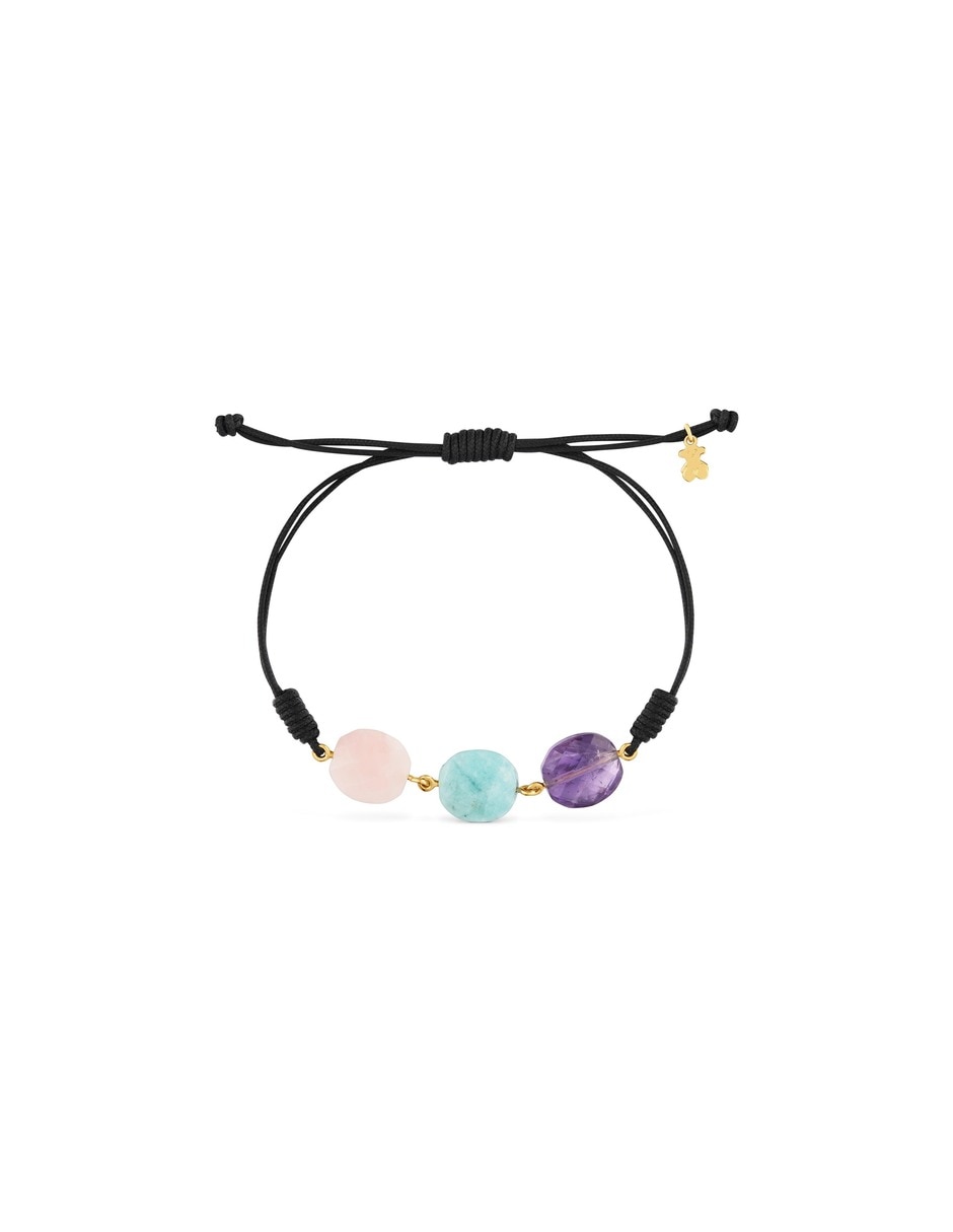Pulsera de plata con amatista 18 k bold motif 5