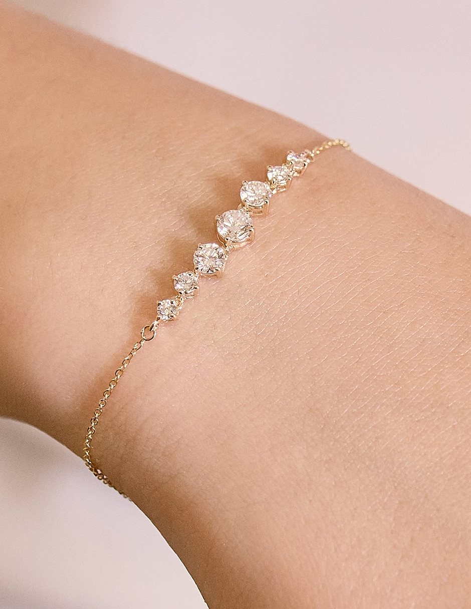 Pulsera de oro amarillo 14 k