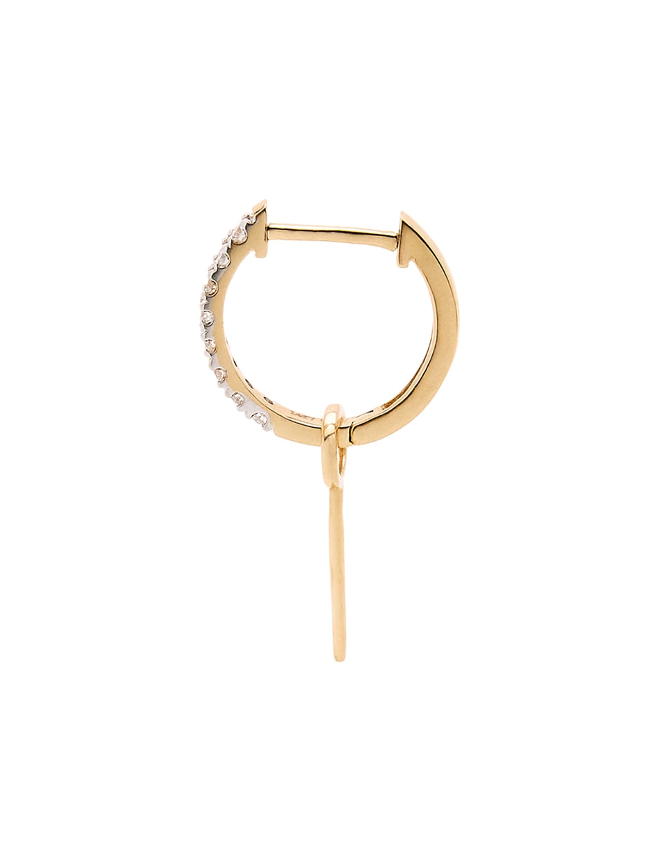 Piercing de oro amarillo 14 k con acabado pulido diamante 2