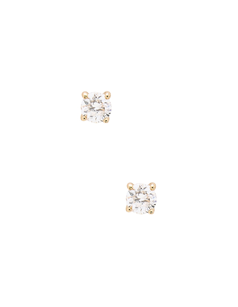 Broqueles de oro amarillo 14 k con acabado pulido Broqueles de oro amarillo 14 k con acabado pulido