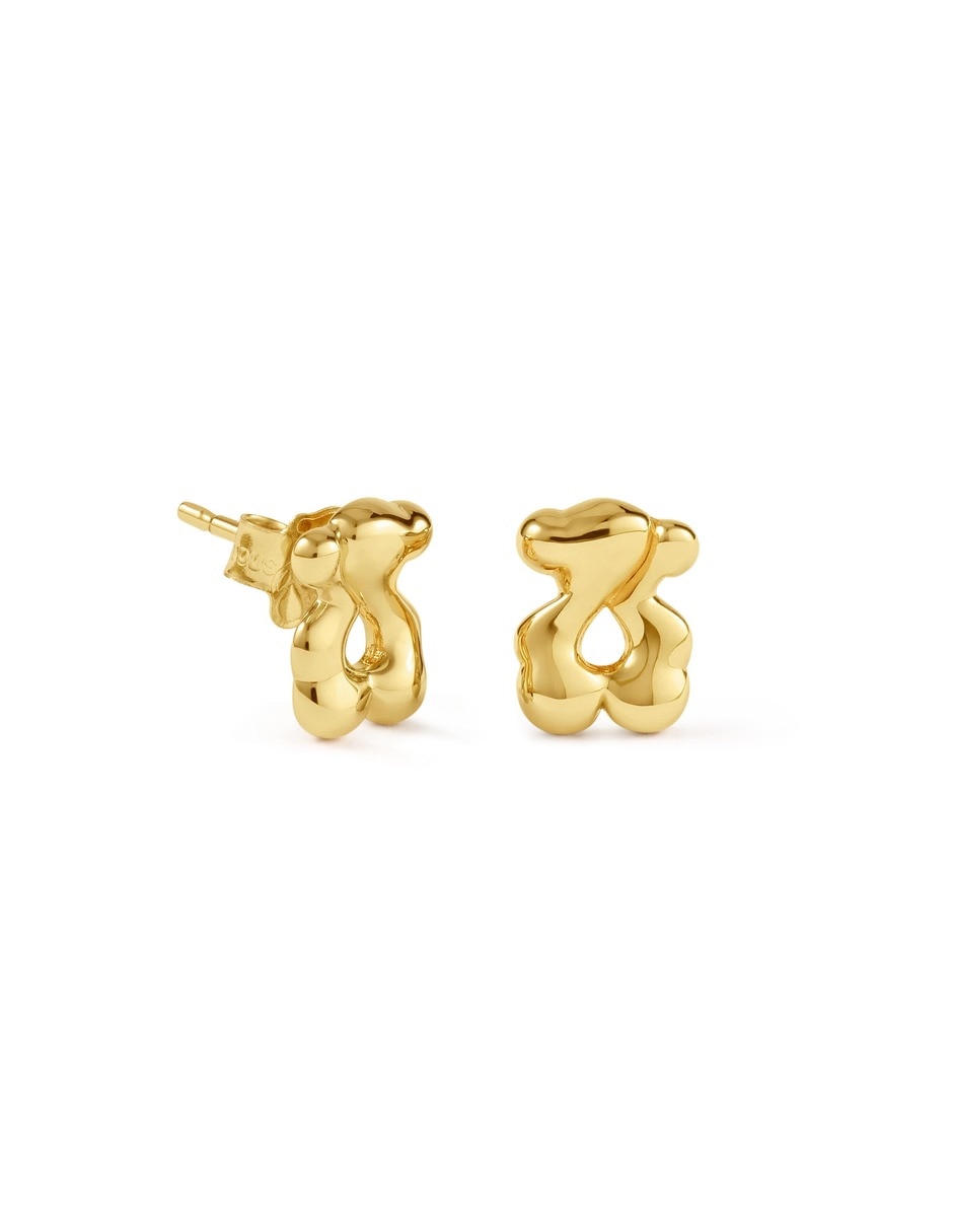 Aretes cortos Strain de oro 9 k