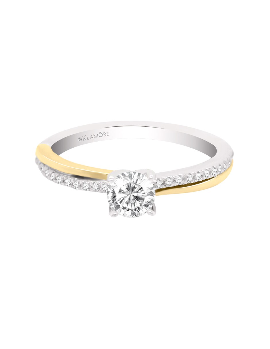 Anillo de compromiso de 14 k NIKE Diamante 2