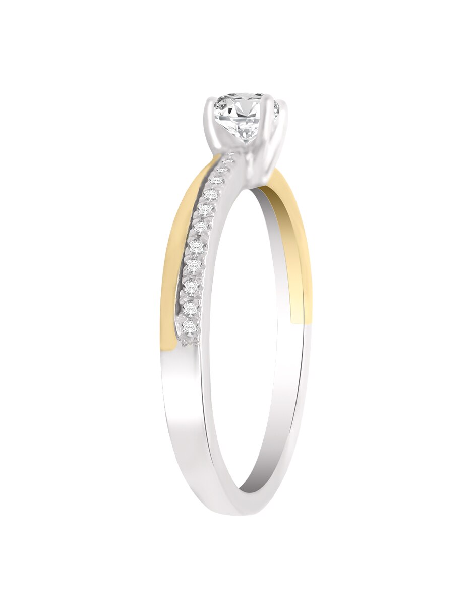 Anillo de compromiso de 14 k NIKE Diamante 3