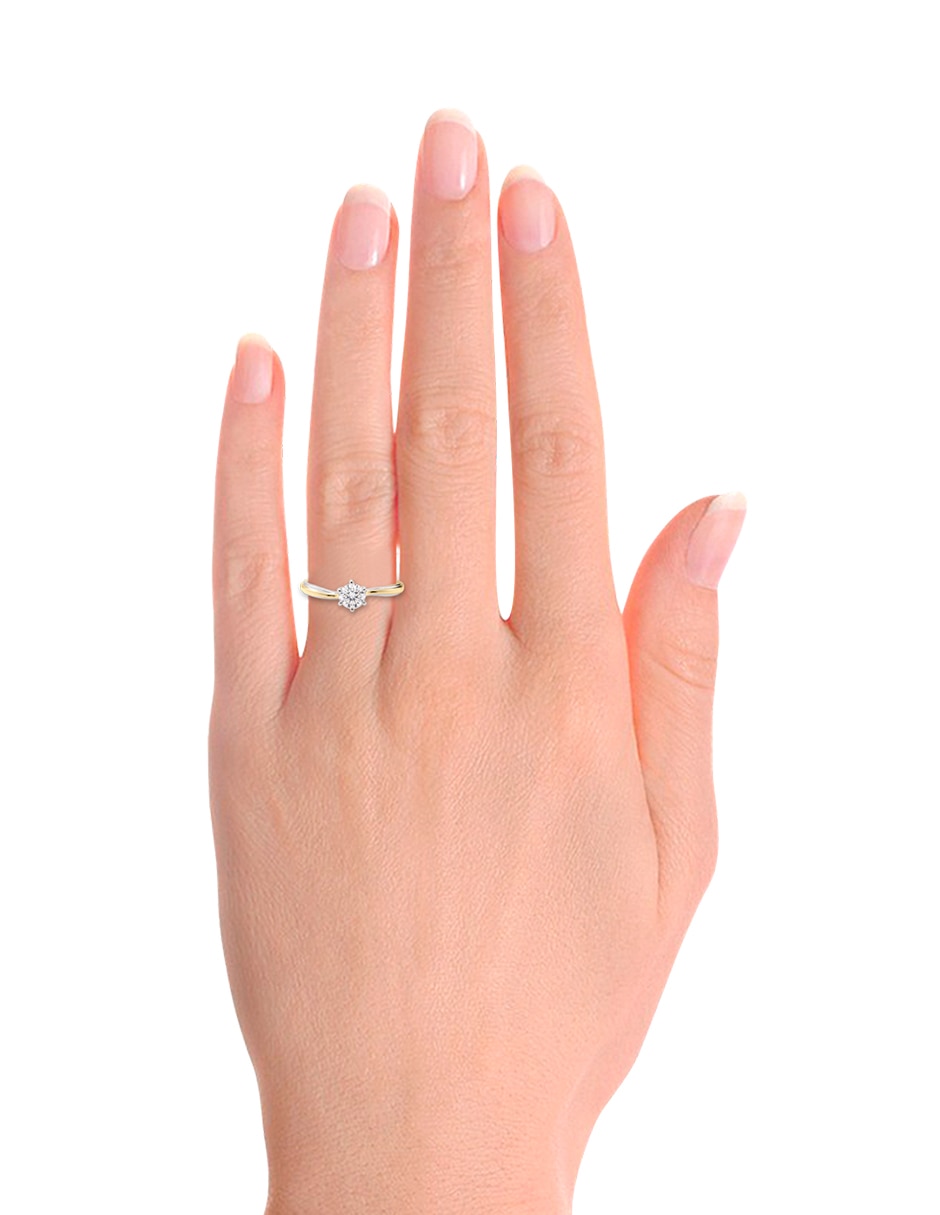 Anillo de compromiso de 14 k AALIYAH Diamante 5