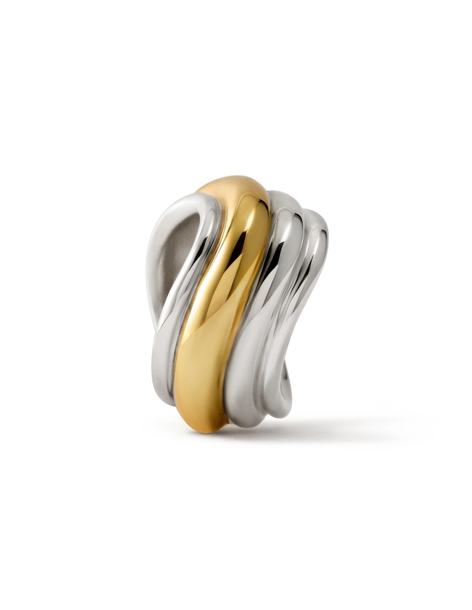 Anillo lia 18 k de metal baño de oro 2