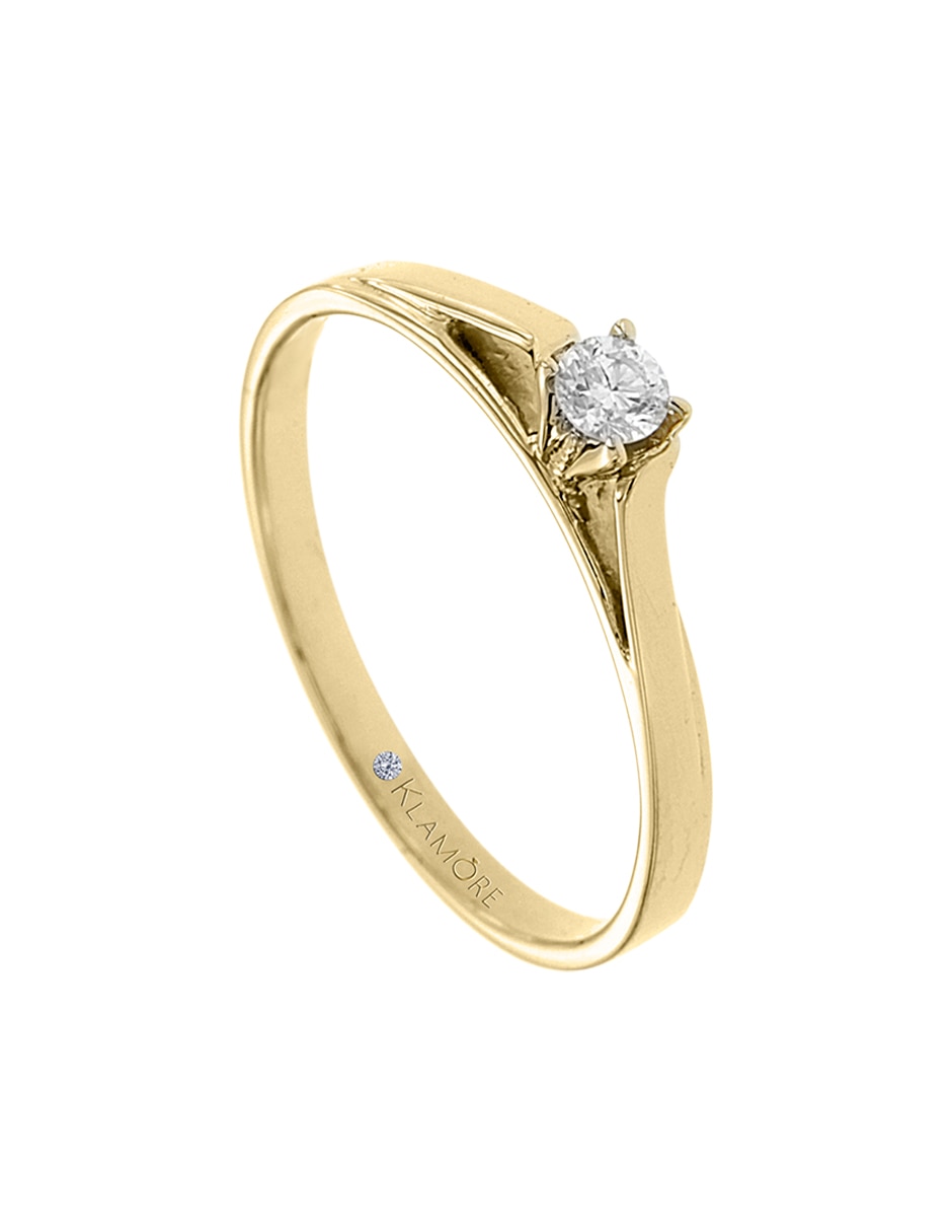 Anillo de compromiso de 14 k KAMILL Diamante
