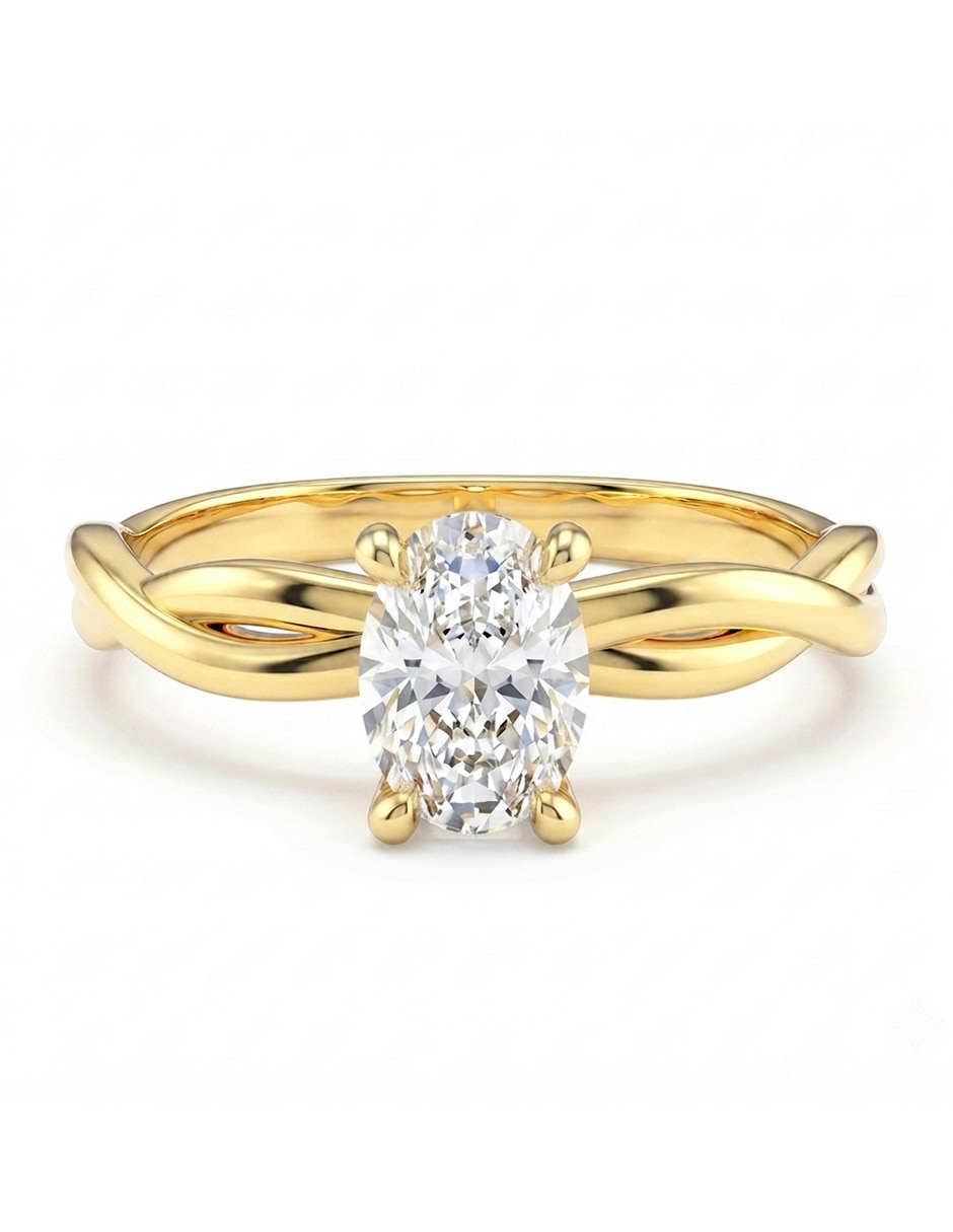 Anillo de compromiso de 14 k