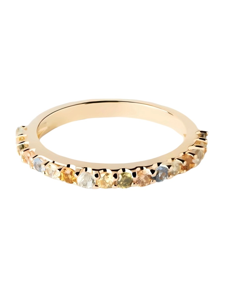 Anillo multi gemas de (si aplica) No aplica P 925 de Plata Circonita Brillante Anillo multi gemas de (si aplica) No aplica P 925 de Plata Circonita Brillante