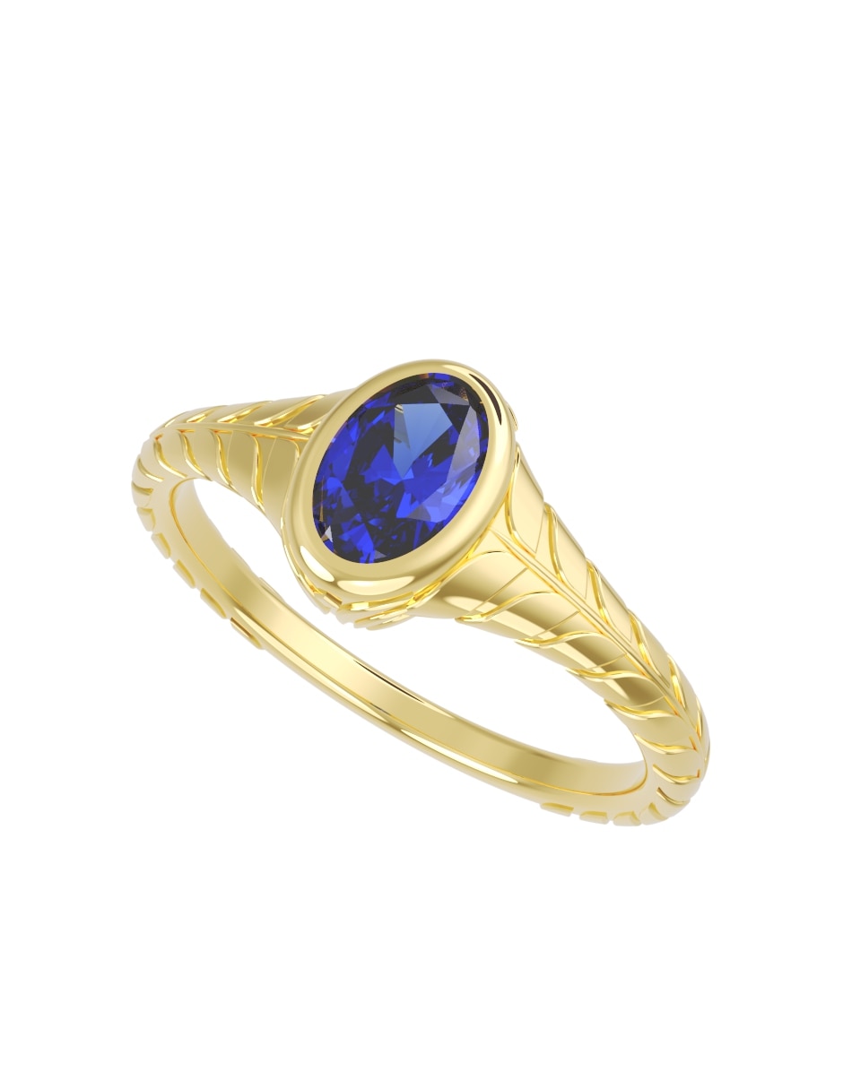 Anillo de compromiso de oro14 k eternidad zirconia 2