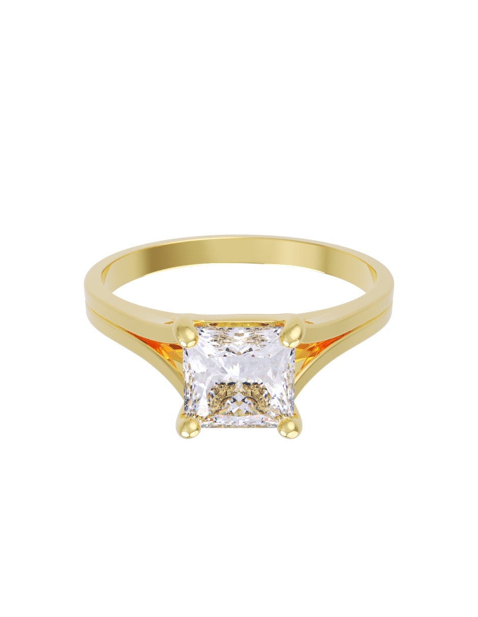 Anillo de compromiso de oro14 k eternidad zirconia Anillo de compromiso de oro14 k eternidad zirconia