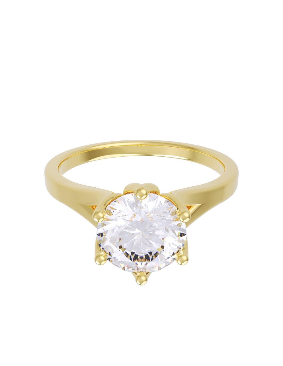 Anillo de compromiso de oro 14 k eternidad Anillo de compromiso de oro 14 k eternidad