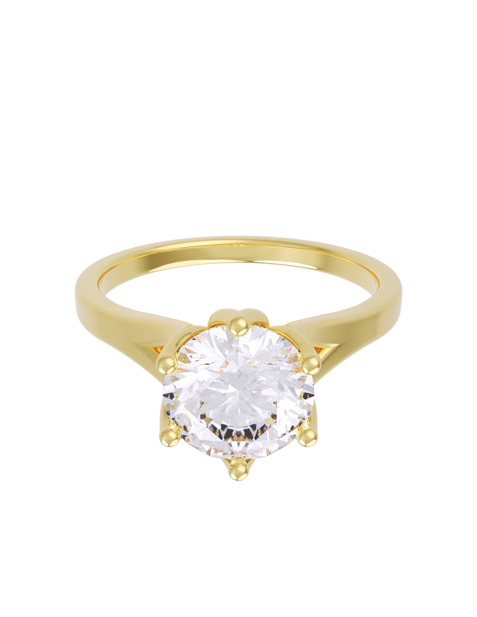 Anillo de compromiso de oro 14 k eternidad Anillo de compromiso de oro 14 k eternidad