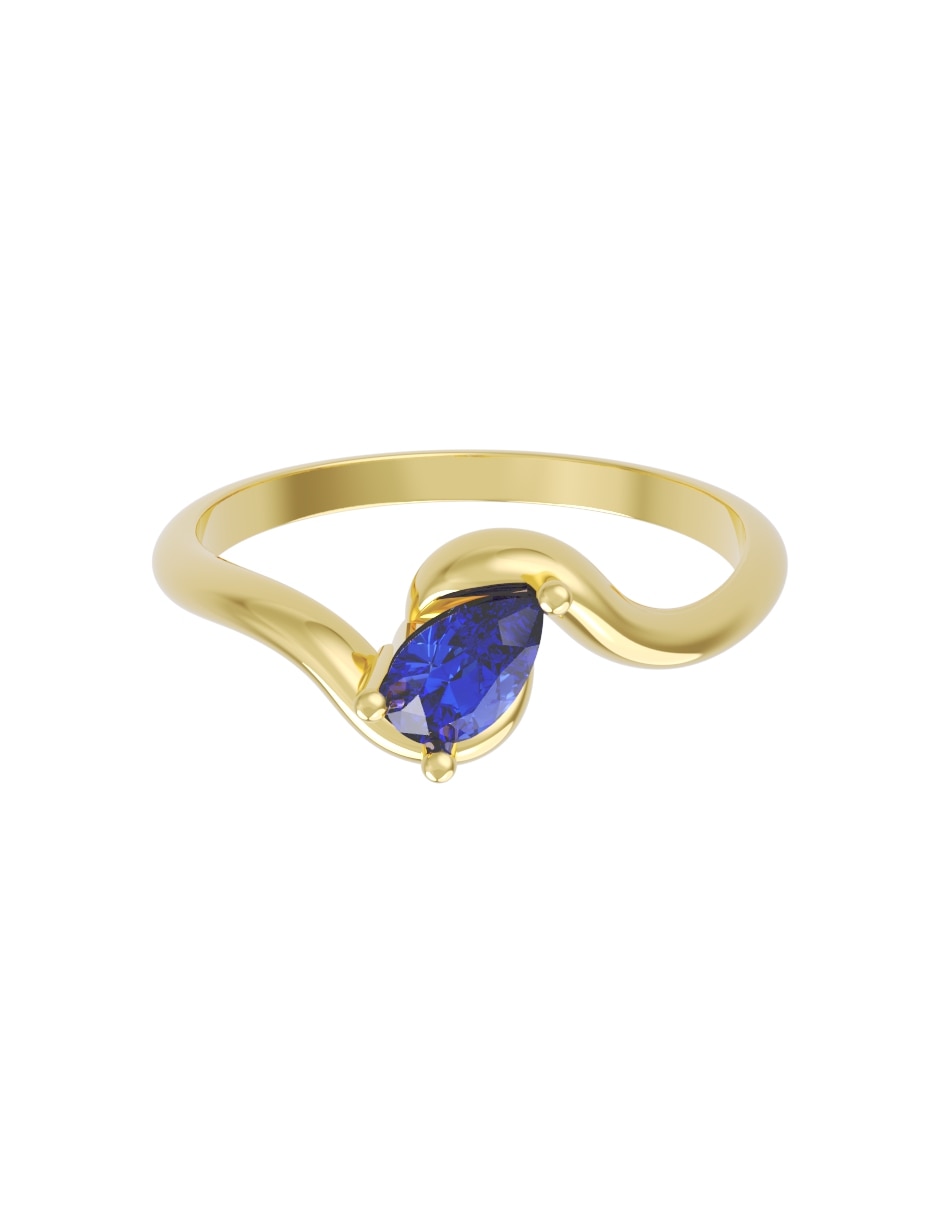 Anillo de compromiso de oro 14 k Eternidad Anillo de compromiso de oro 14 k Eternidad