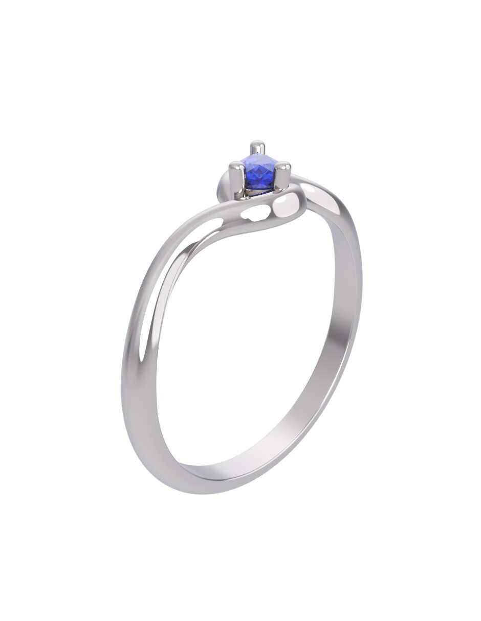 Anillo de compromiso de oro 14 k Eternidad 3