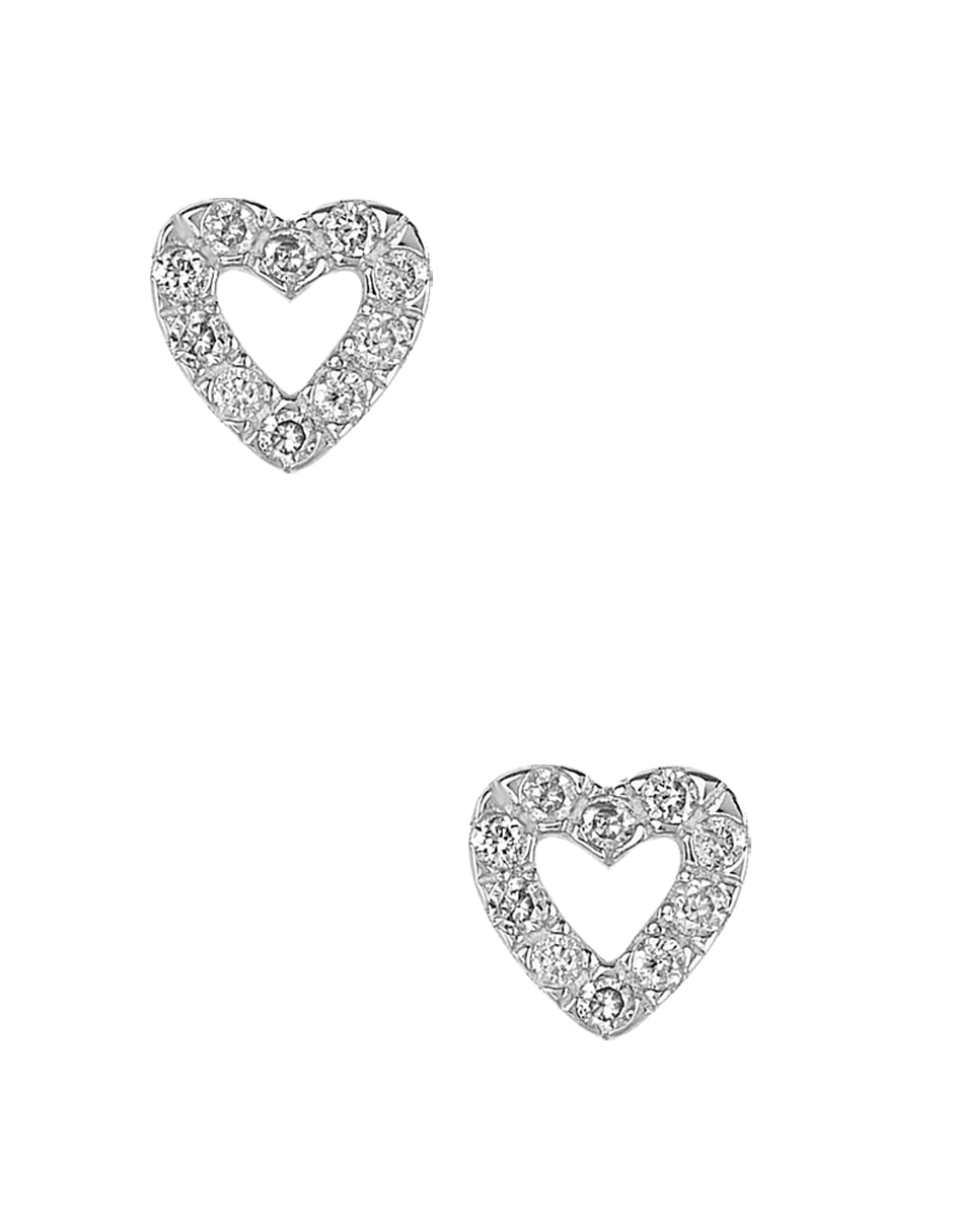 Broqueles aretes lab de oro blanco 14 k con acabado pulido Broqueles aretes lab de oro blanco 14 k con acabado pulido
