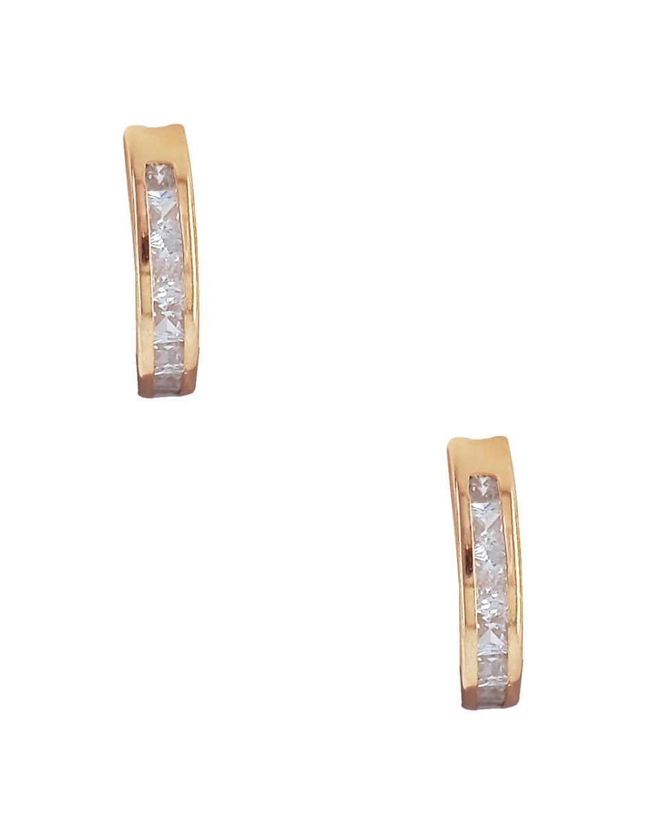 Aretes circulares de oro amarillo 14 K con acabado pulido Aretes circulares de oro amarillo 14 K con acabado pulido