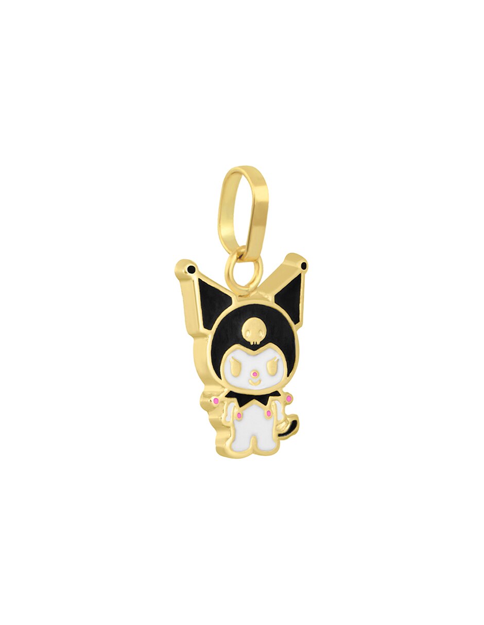 Dije de gato kuromi de oro amarillo 14 k 2