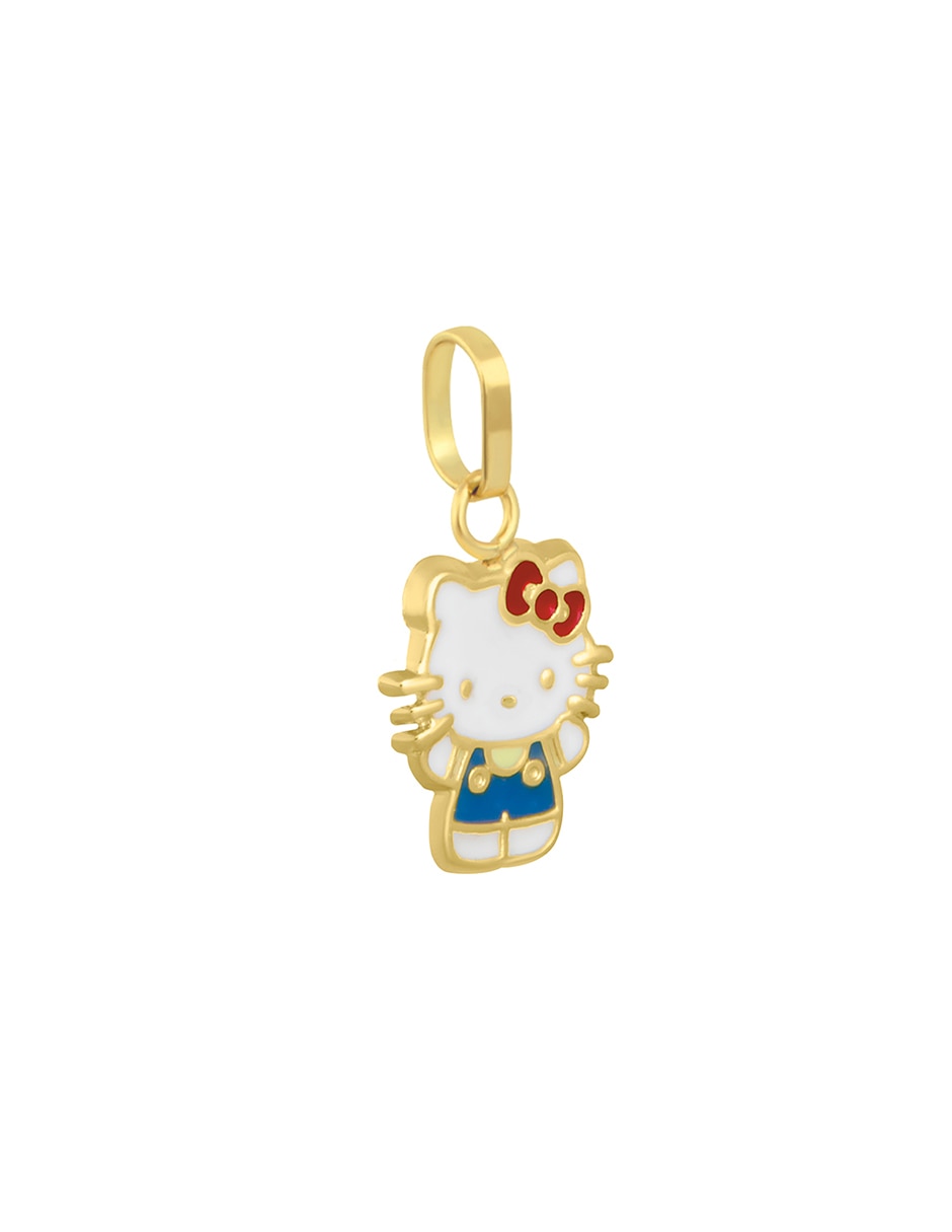 Dije de gato hello kitty de oro amarillo 14 k 2
