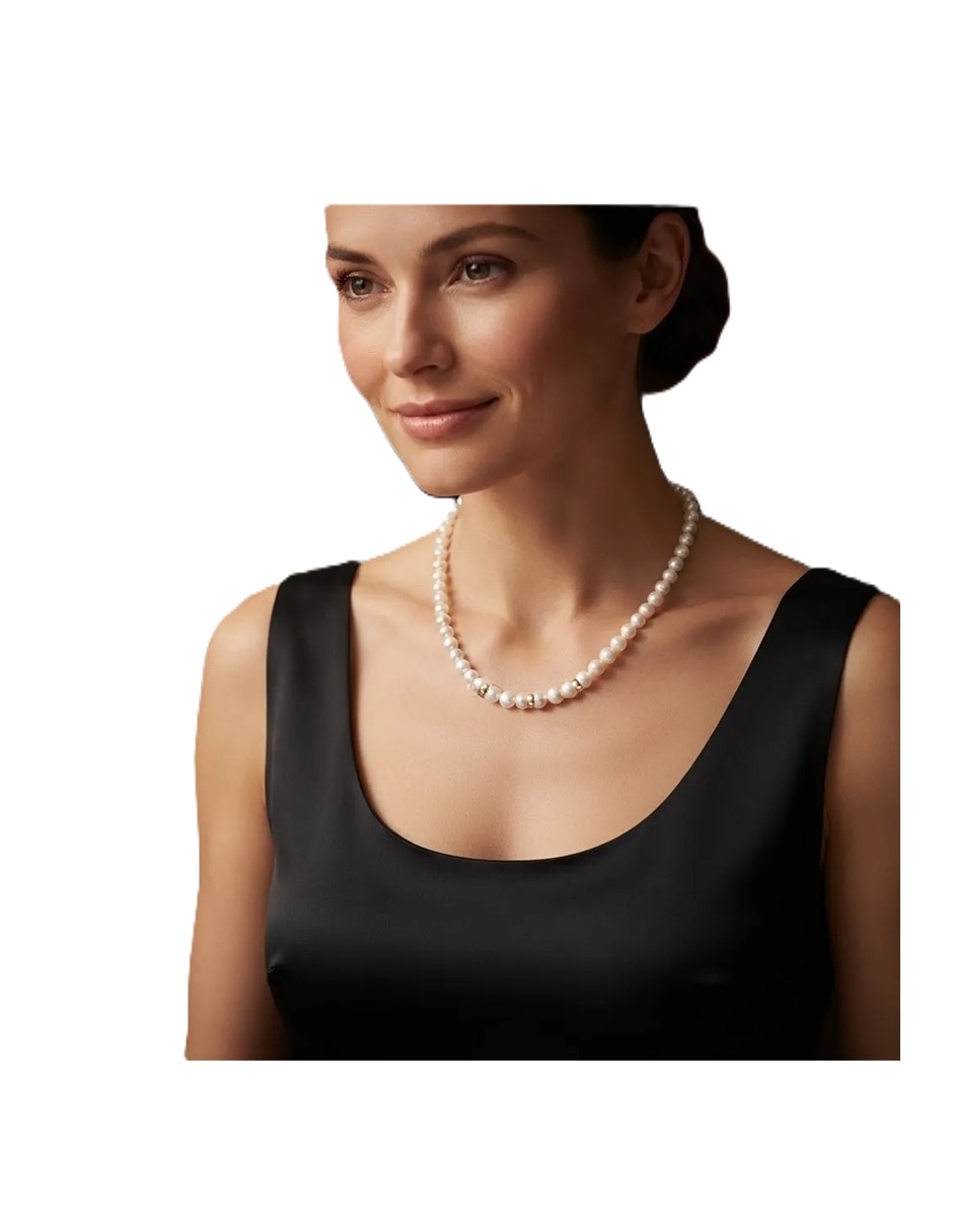 Collar México esfera Clásico de oro amarillo 14 K