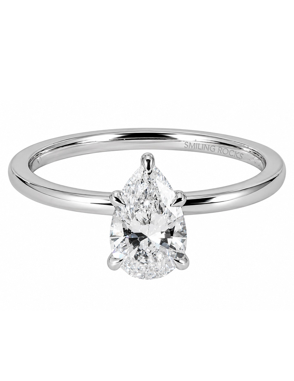 Solitario de 14 k Diamante de laboratorio