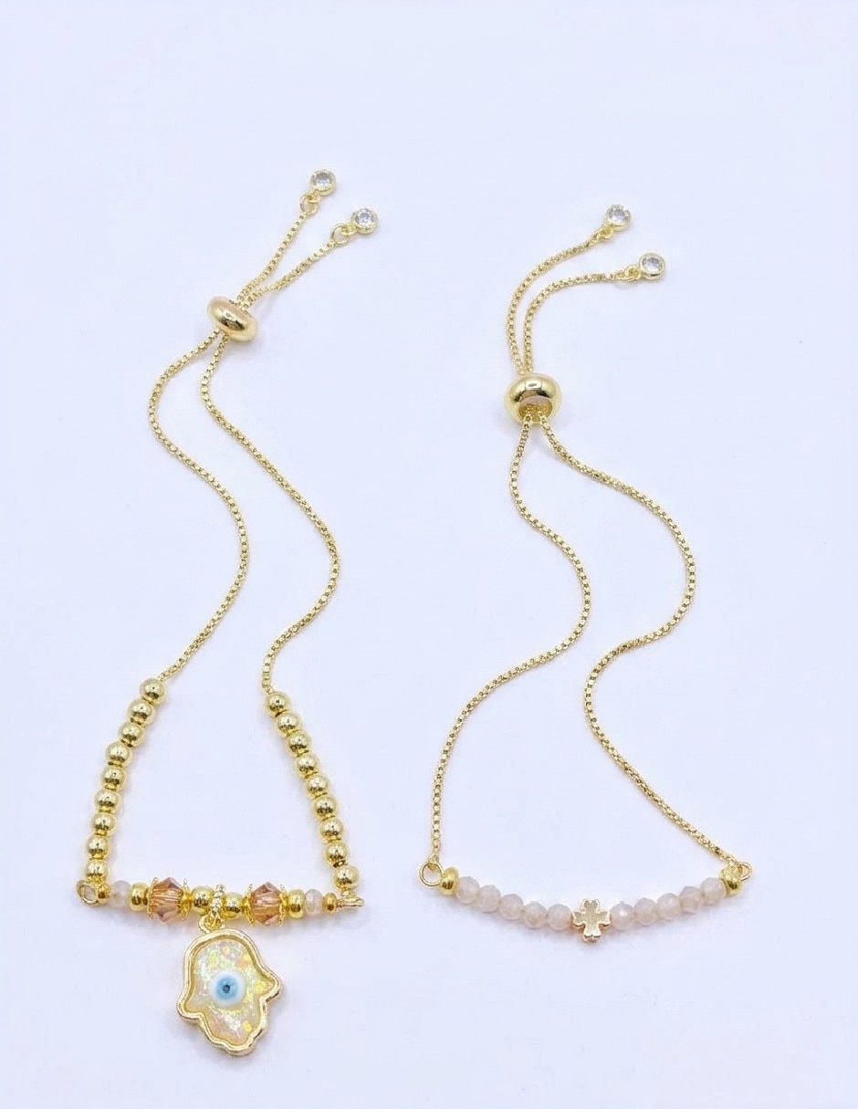 Set de pulsera de oro amarillo 18 k