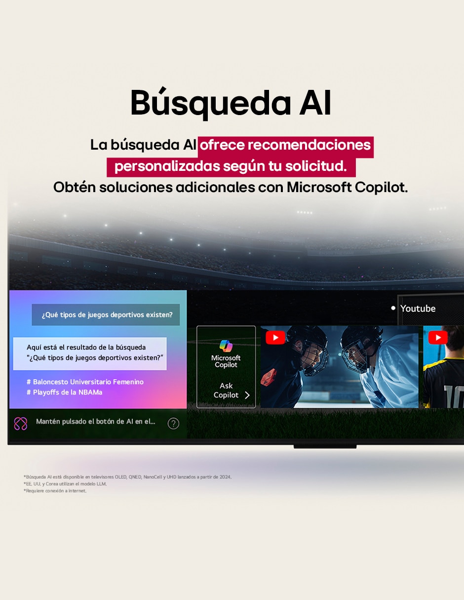 Pantalla smart tv mini led qned de 4k 65qned9m.s70 con webos con evo ai true wireless
