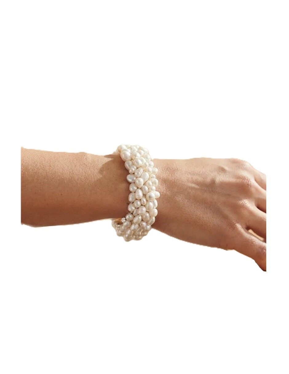 Set de pulsera clásica de plata p 925