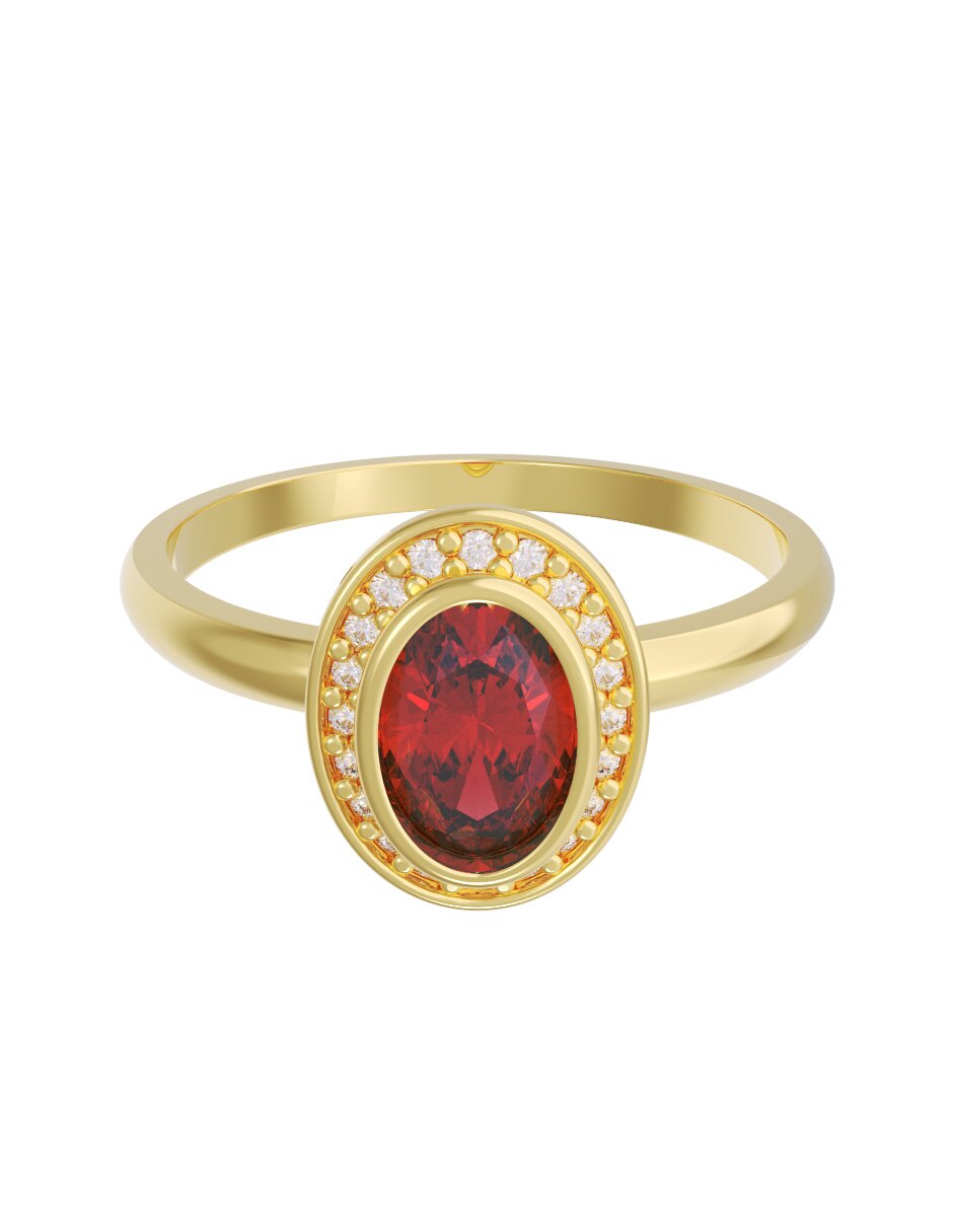 Anillo de compromiso de 10 k zirconia Anillo de compromiso de 10 k zirconia