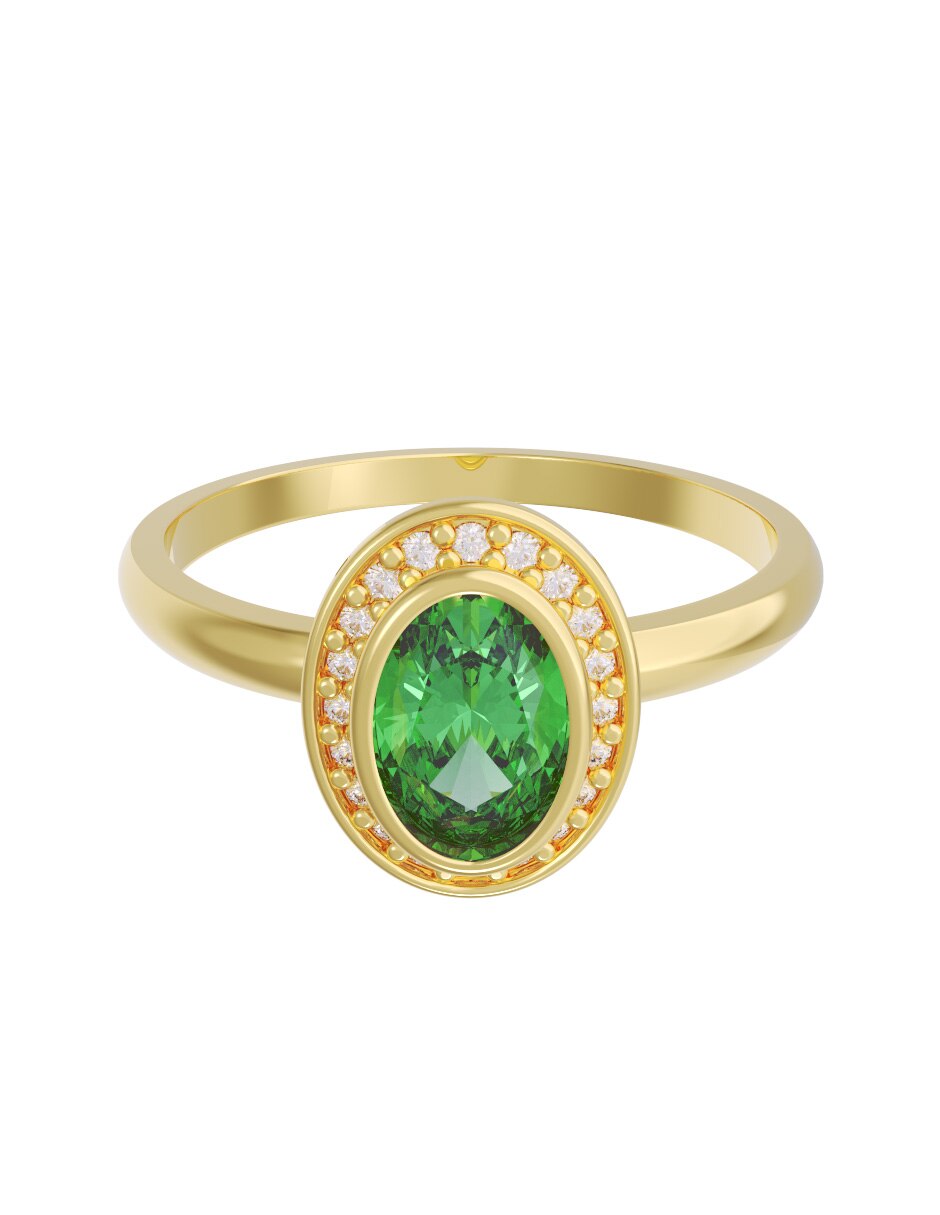 Anillo de compromiso de 10 k zirconia Anillo de compromiso de 10 k zirconia