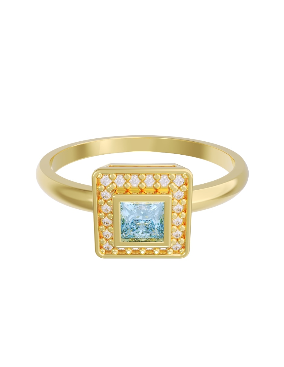 Anillo de compromiso de 10 k zirconia