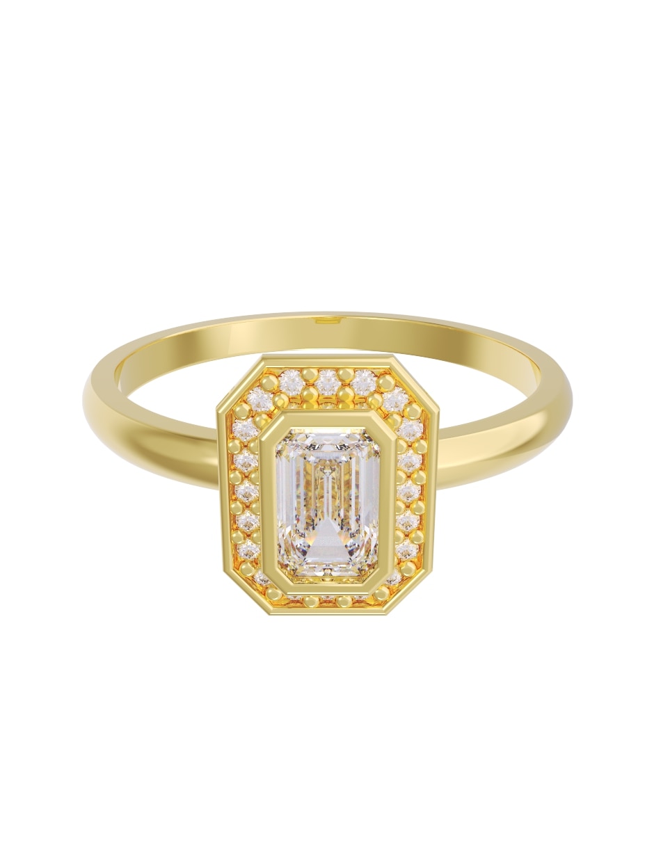 Anillo de compromiso de 10 k zirconia Anillo de compromiso de 10 k zirconia