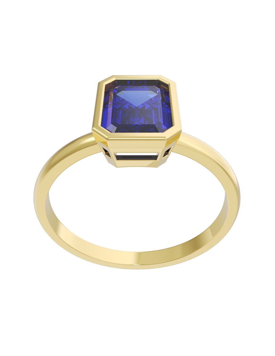 Anillo de compromiso de 10 k zirconia 4