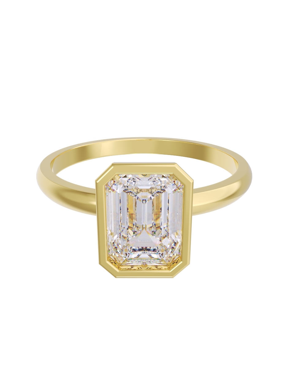Anillo de compromiso de 10 k zirconia