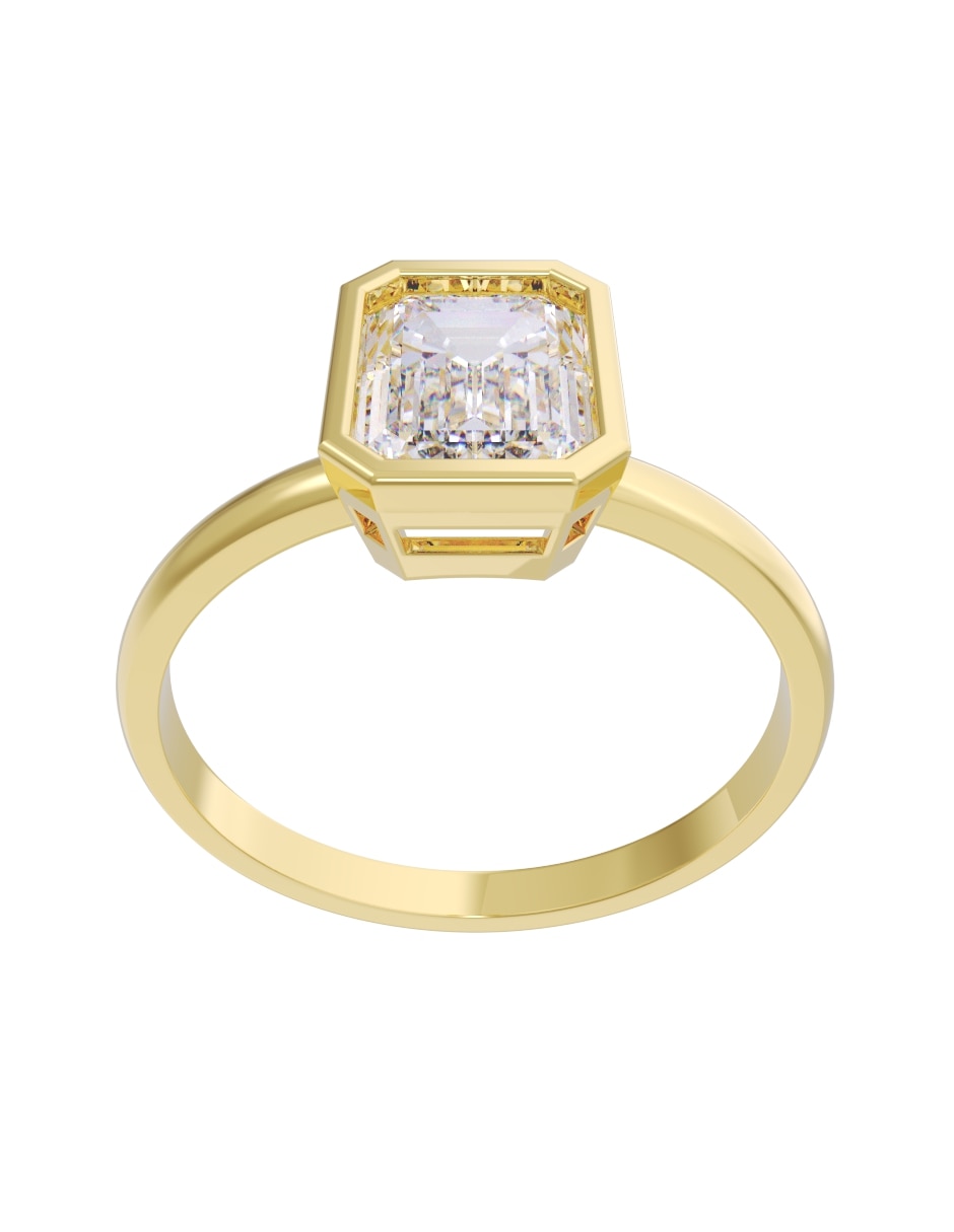 Anillo de compromiso de 10 k zirconia 4