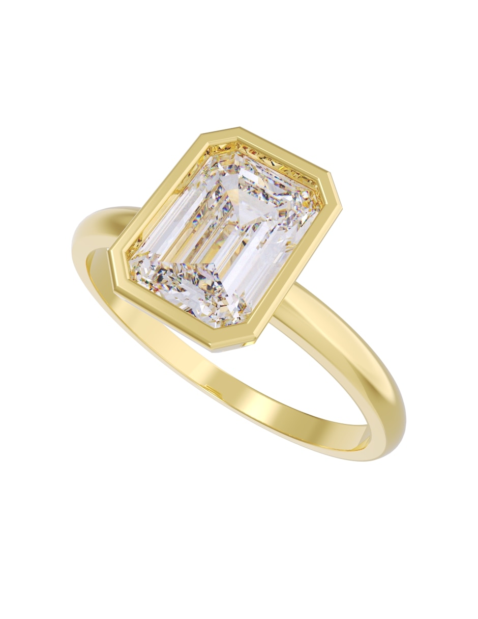Anillo de compromiso de 10 k zirconia 2