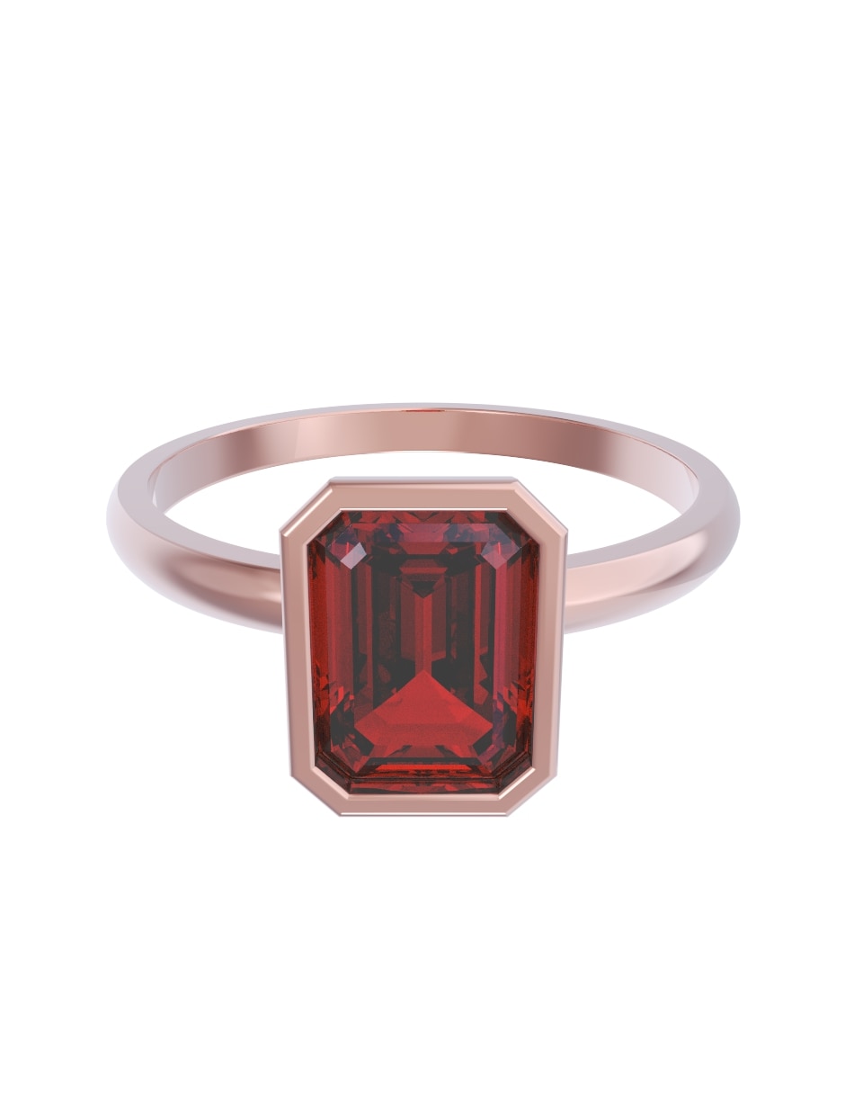 Anillo de compromiso de 10 k zirconia 1