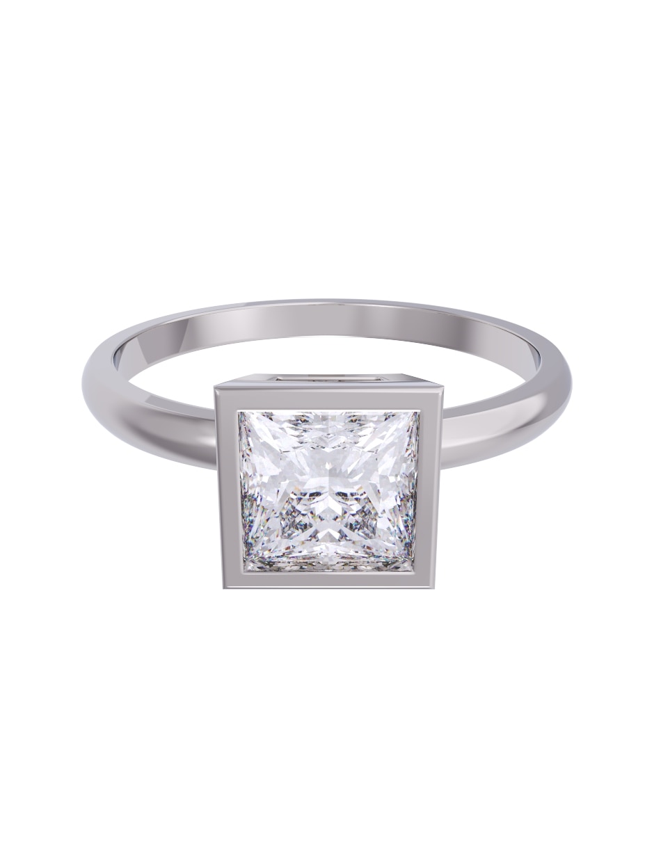 Anillo de compromiso de 10 k zirconia 1