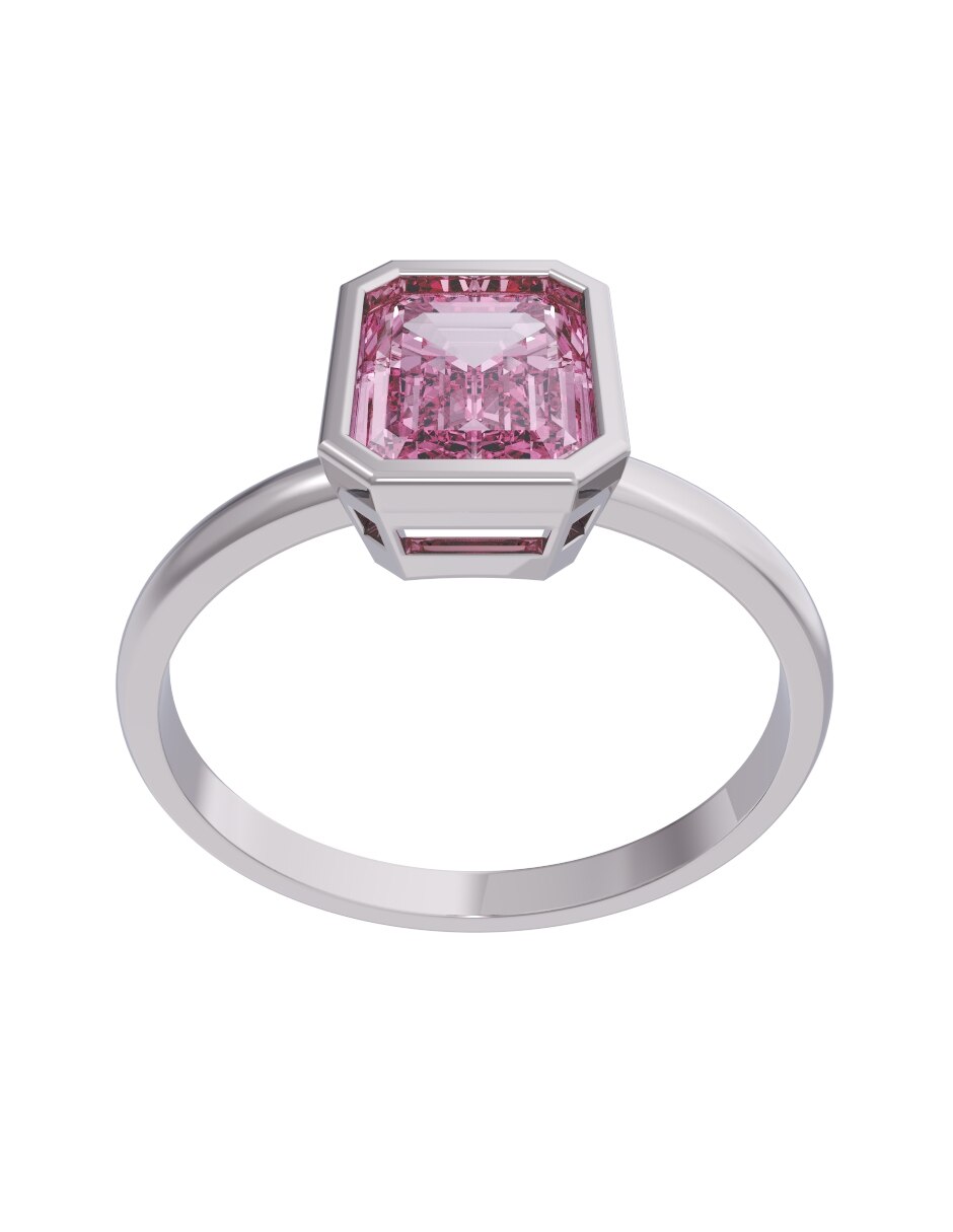 Anillo de compromiso de 10 k zirconia 4