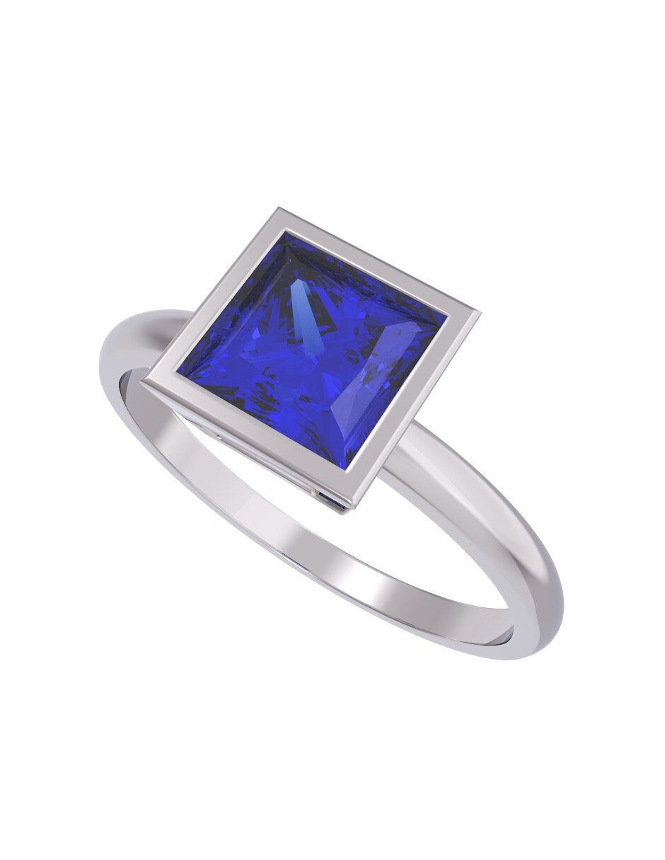 Anillo de compromiso de 10 k zirconia 2