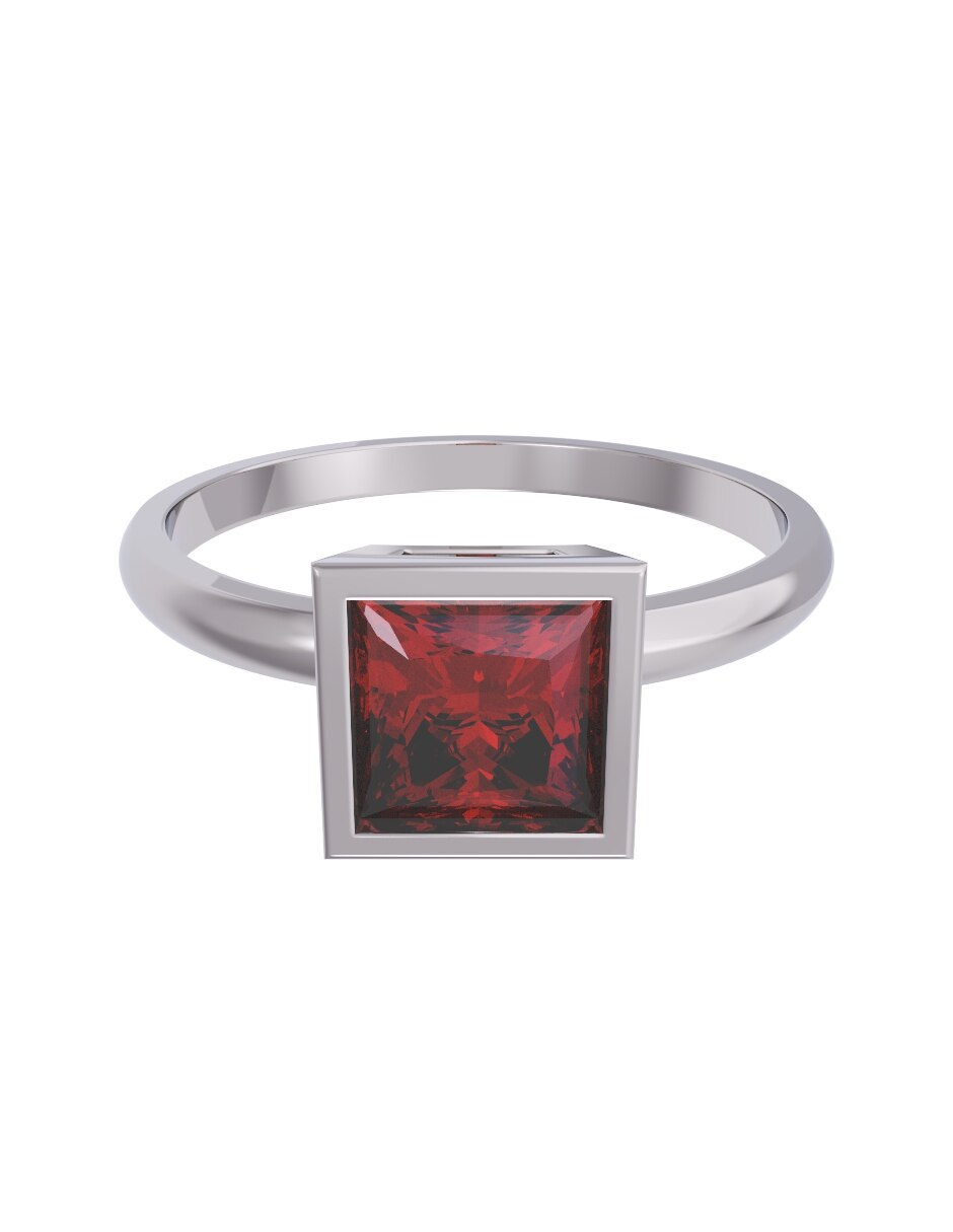 Anillo de compromiso de 10 k zirconia 1