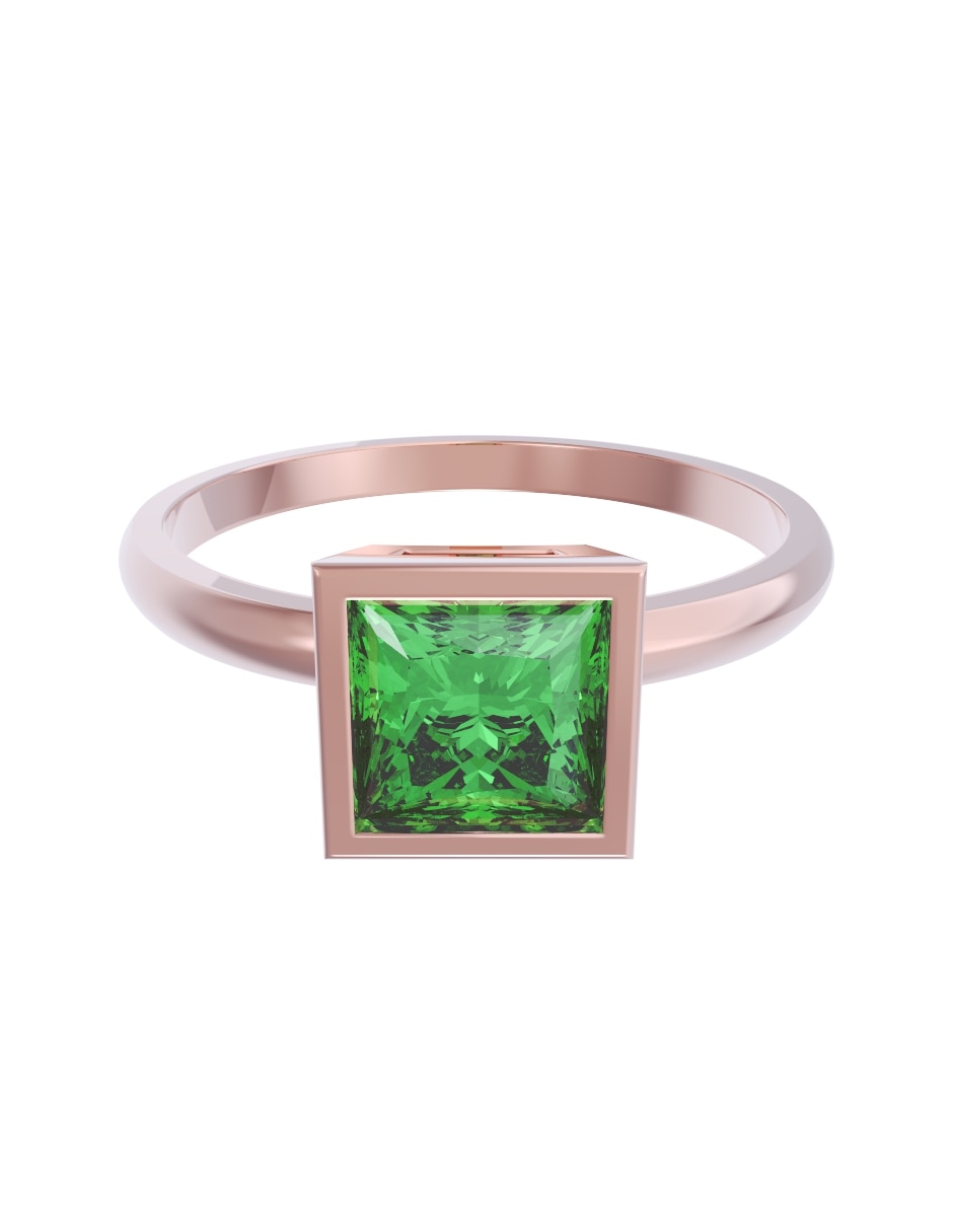 Anillo de compromiso de 10 k zirconia 1