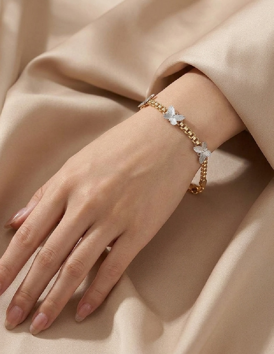 Pulsera de oro con 18 k